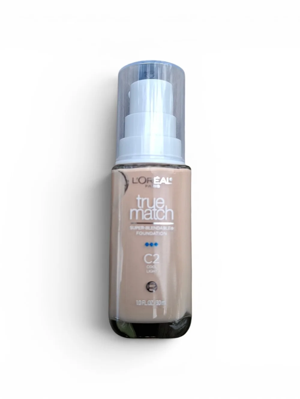L'Oreal True Match Foundation C2 Cool Light - Nude Beige Finish
